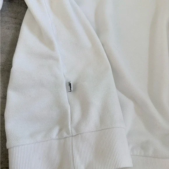 Puma Womens White Logo Hoodie Sweatshirt Casual Comfort Size XS - Picture 10 of 13